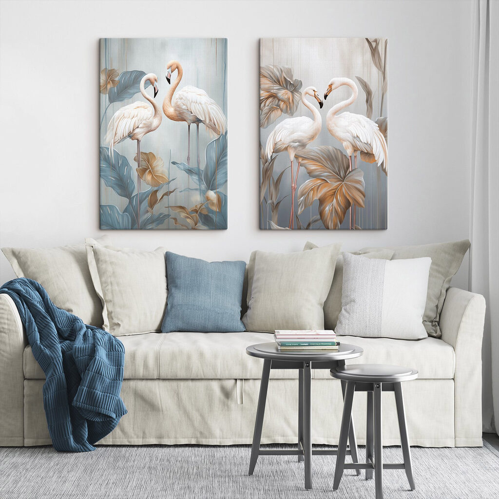 Flamencos de cuellos juntos — interior 2