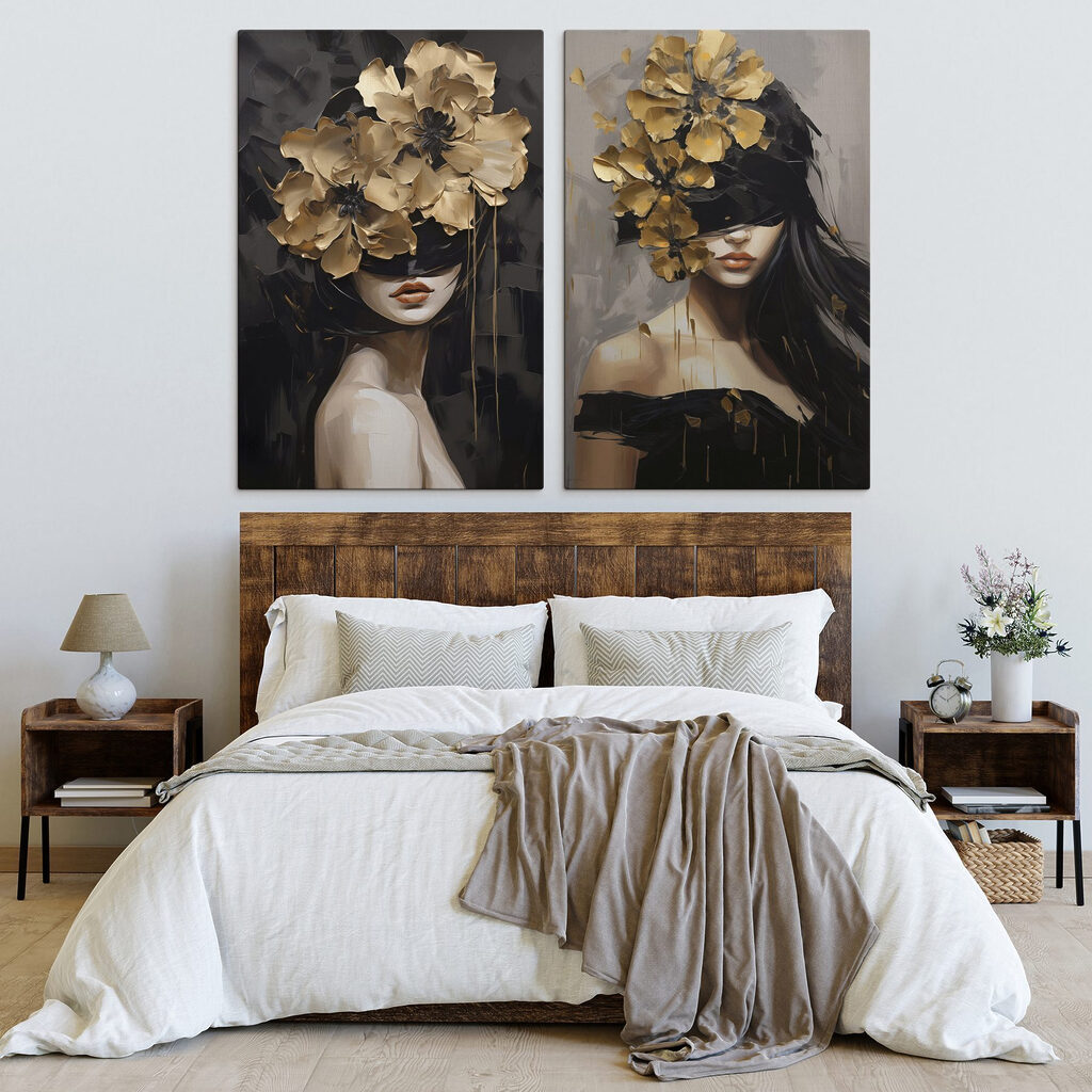 Flores sobre ojos oscuros — interior 1