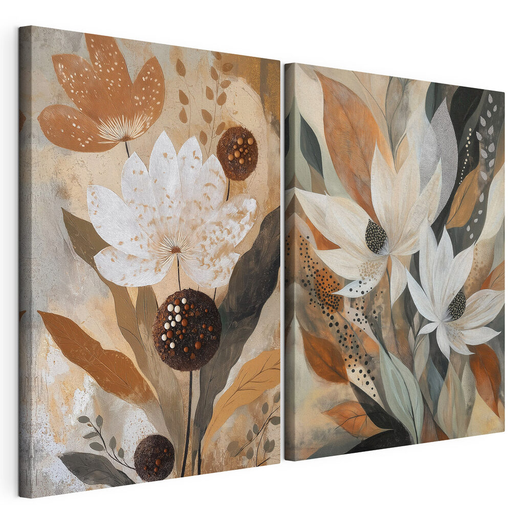 Flores entre manchas terrosas — vista del producto