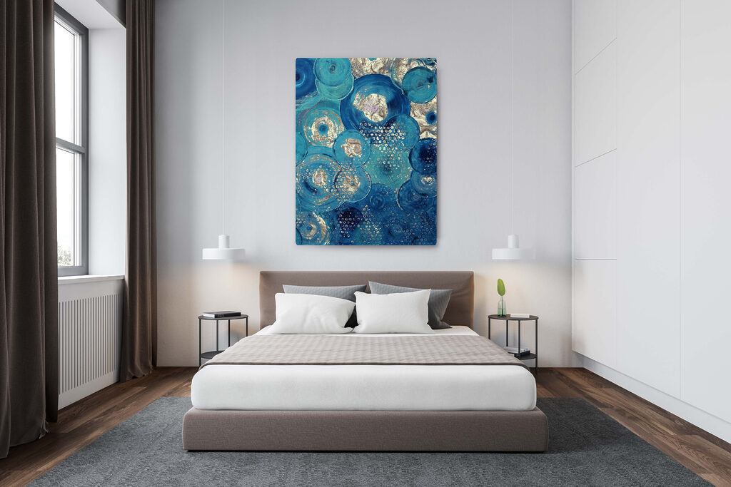 Círculos azules con brillo — interior 5