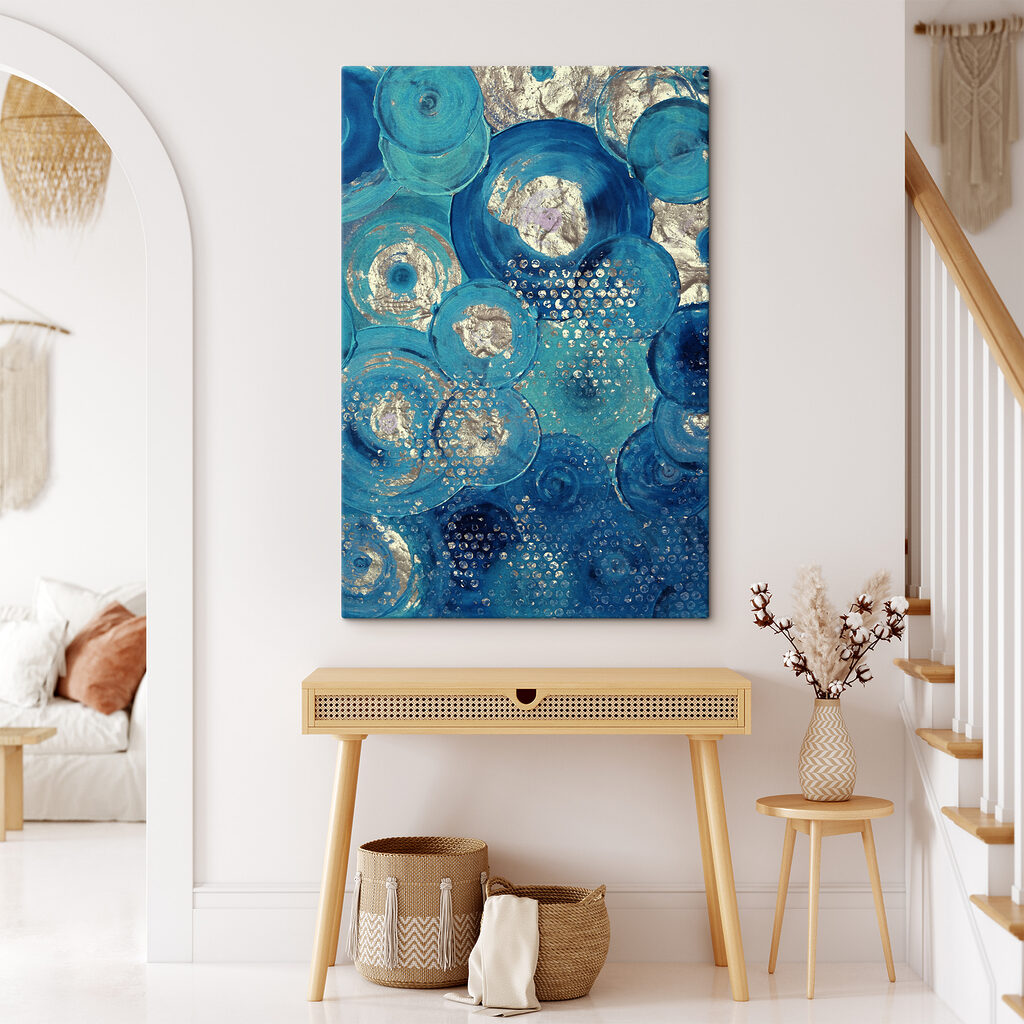Círculos azules con brillo — interior 11