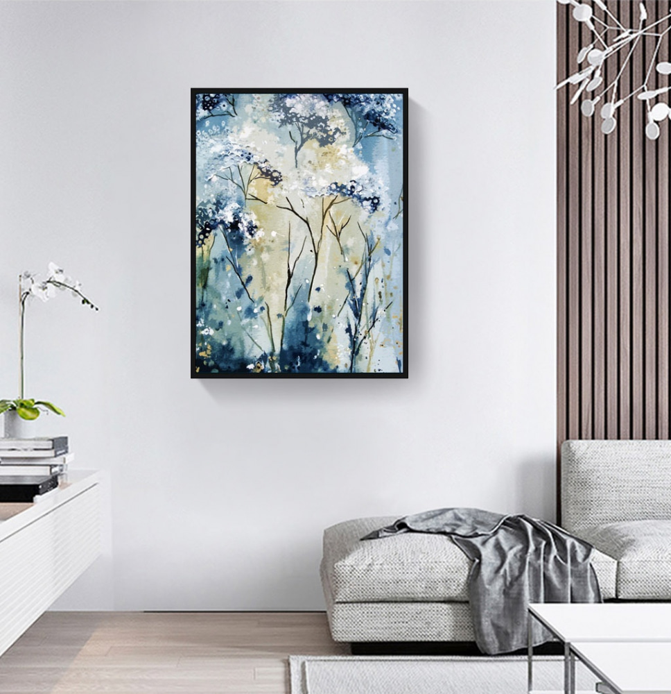 Ramas en flor azul — interior 4