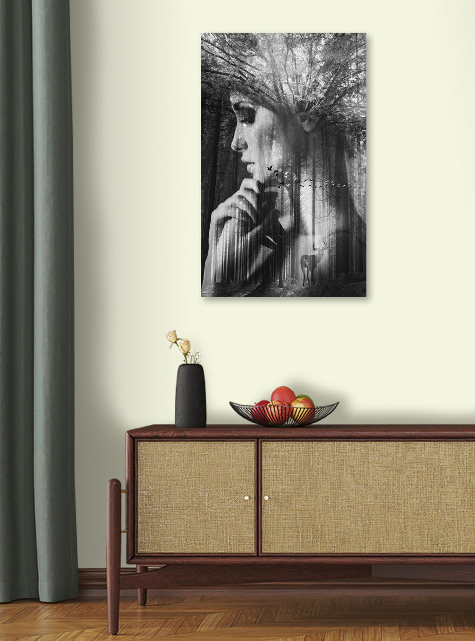 Rostro convertido en bosque — interior 2