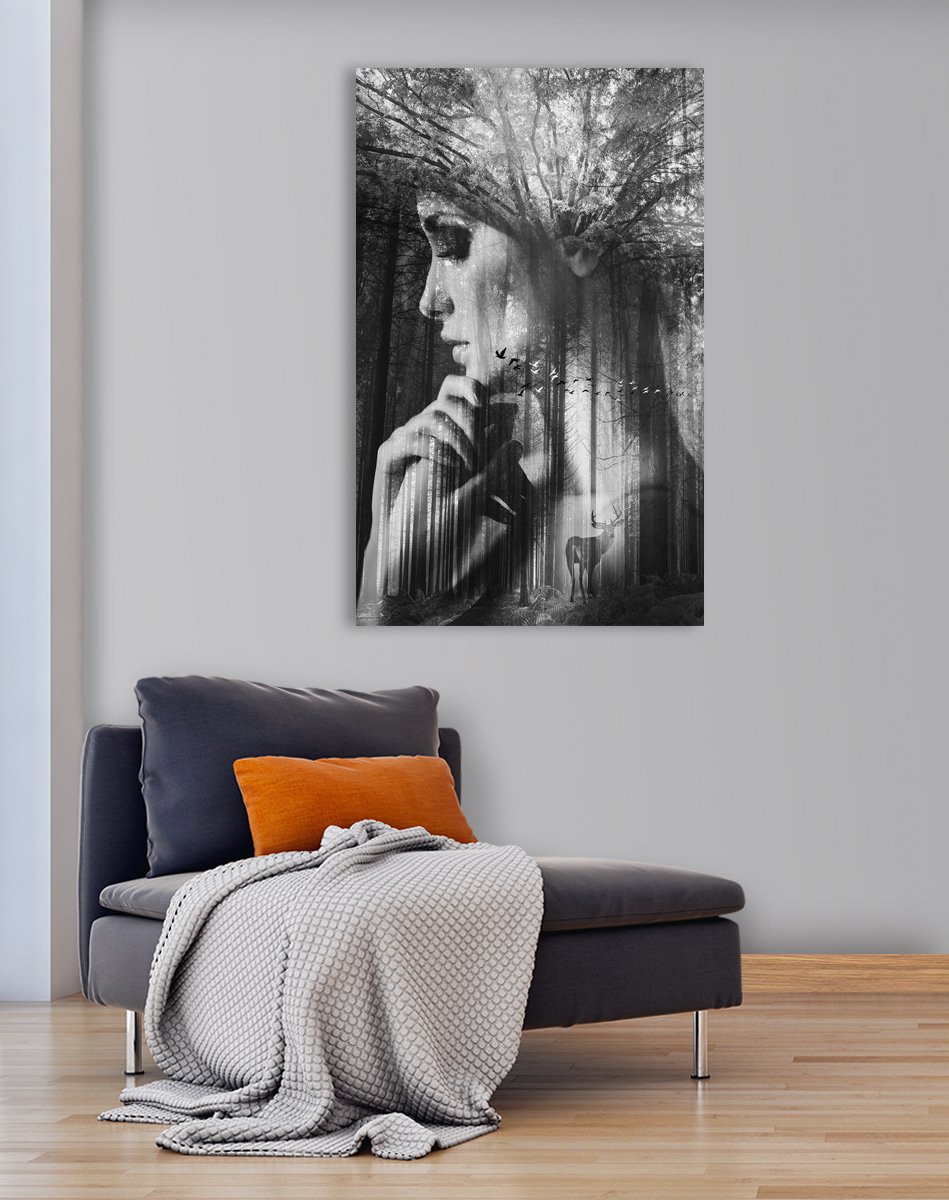 Rostro convertido en bosque — interior 3