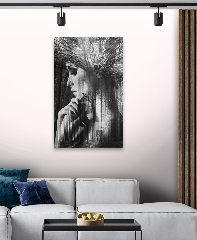 Rostro convertido en bosque — interior 4