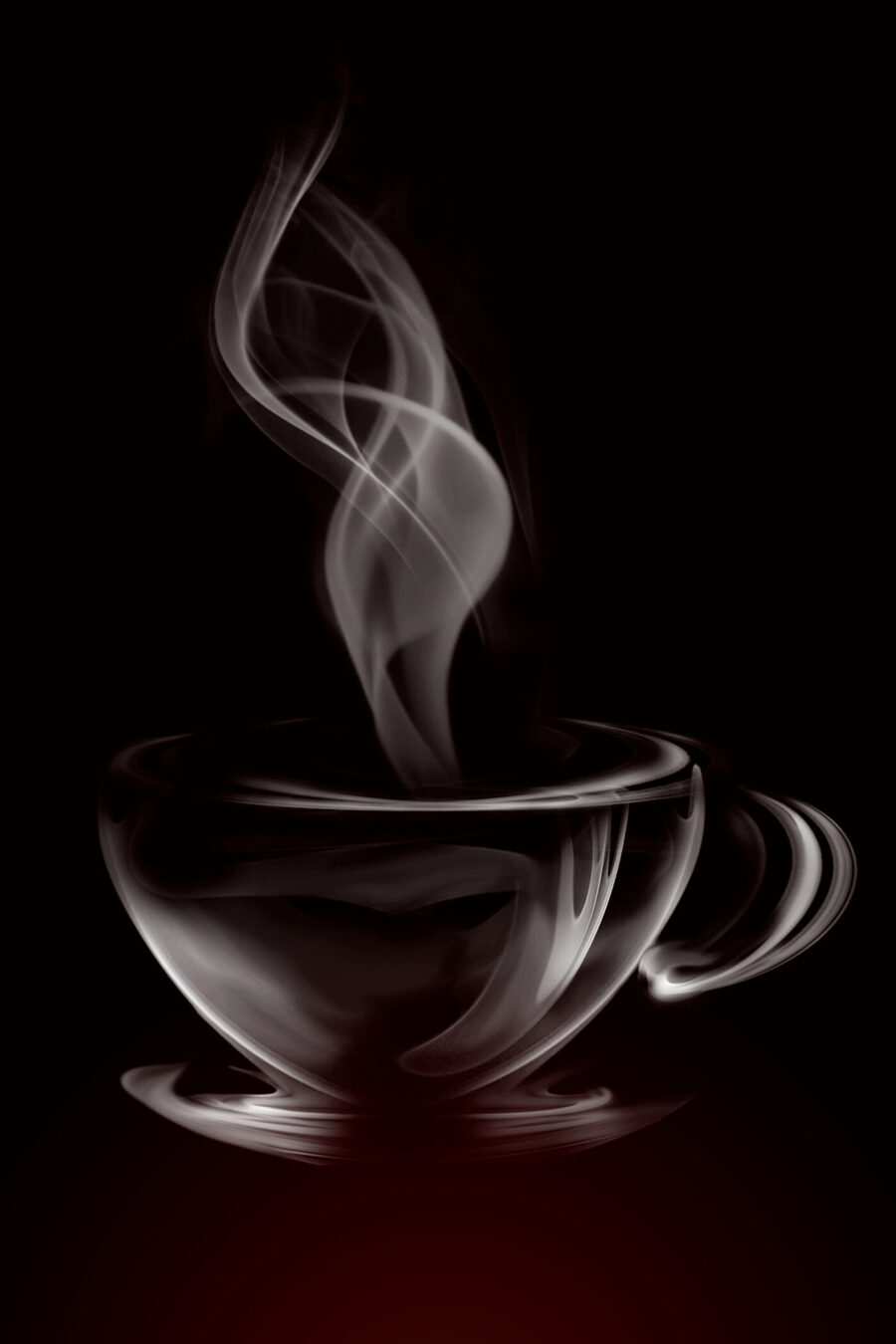 Vapor sobre una taza — diseño completo