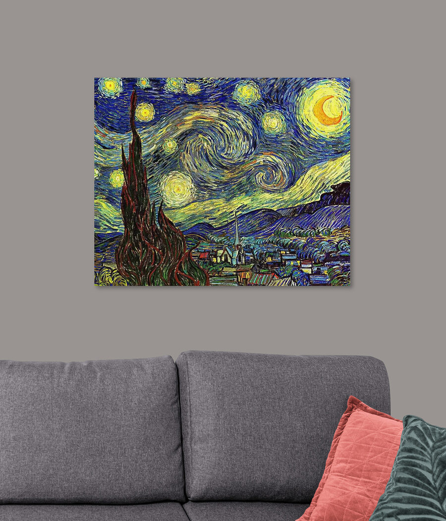 La noche estrellada en un interior