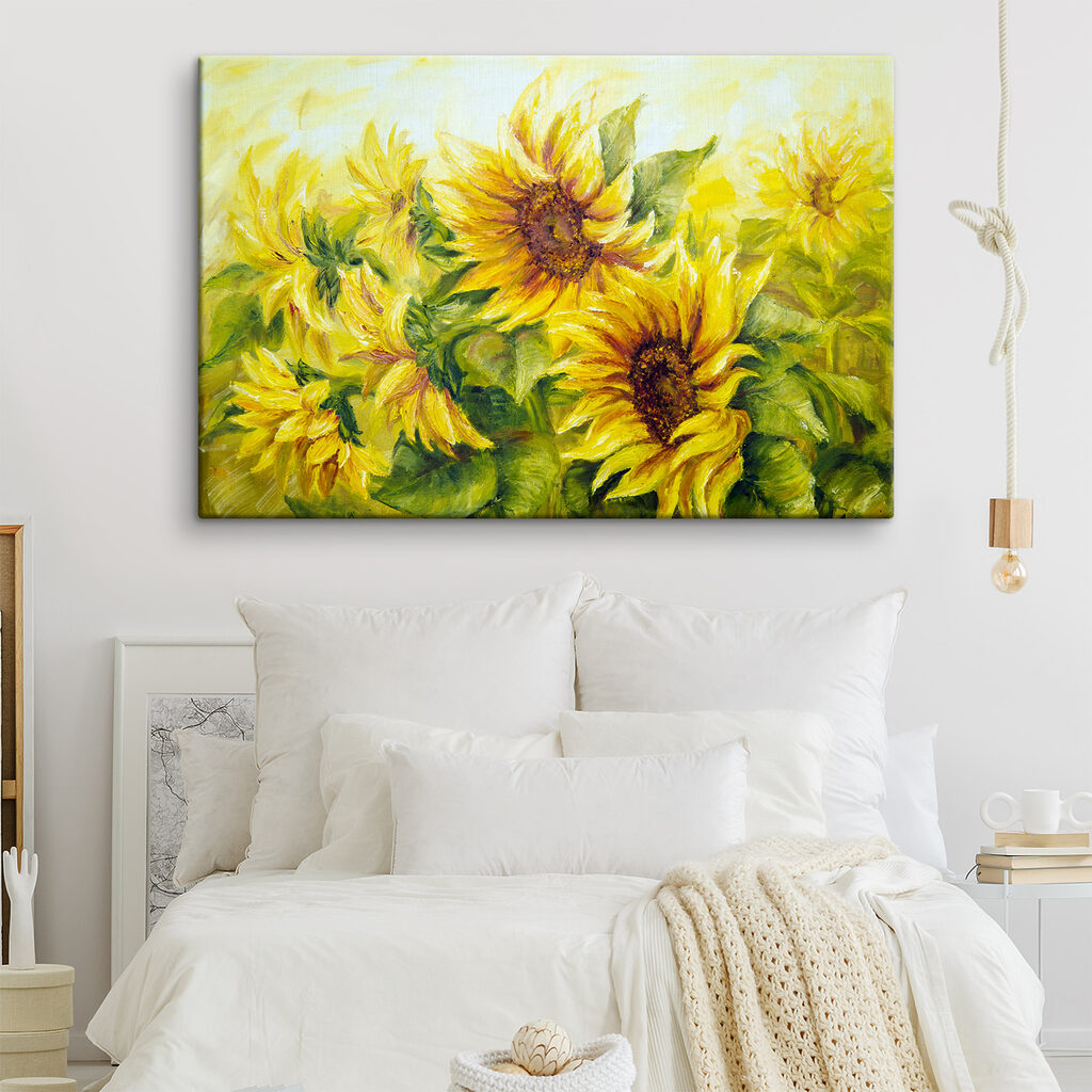 Girasoles en amarillo cálido — interior 4