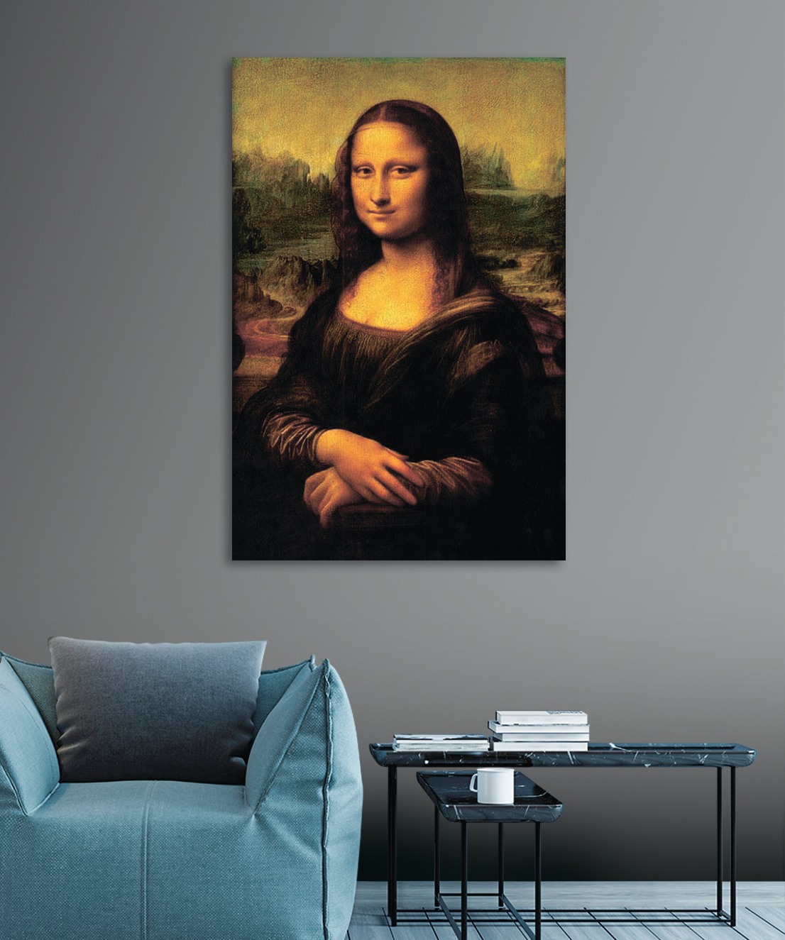 Mona Lisa en un interior