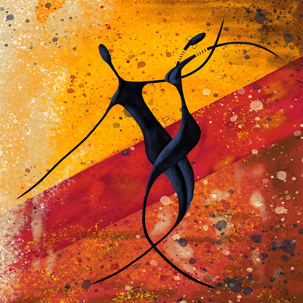 Juntos en el baile — diseño completo