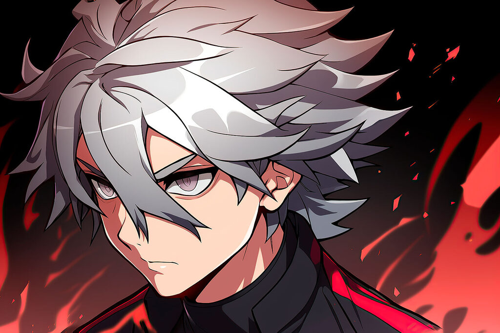 Anime en rojo — diseño completo