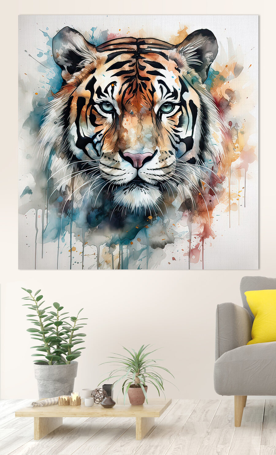Tigre en salpicaduras frías — interior 1