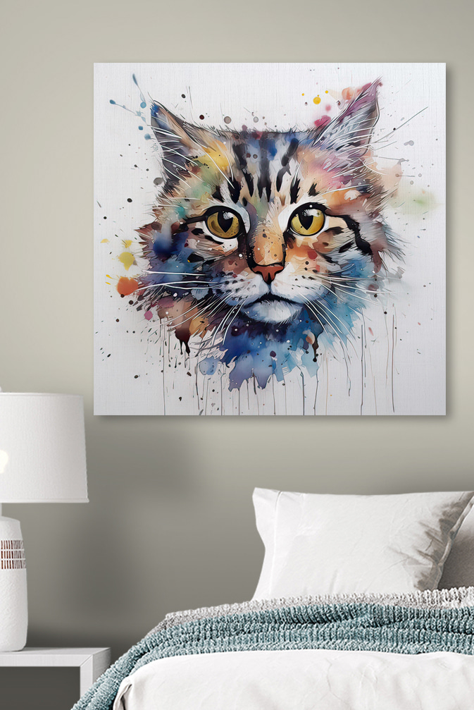 Gatito en acuarela — interior 2