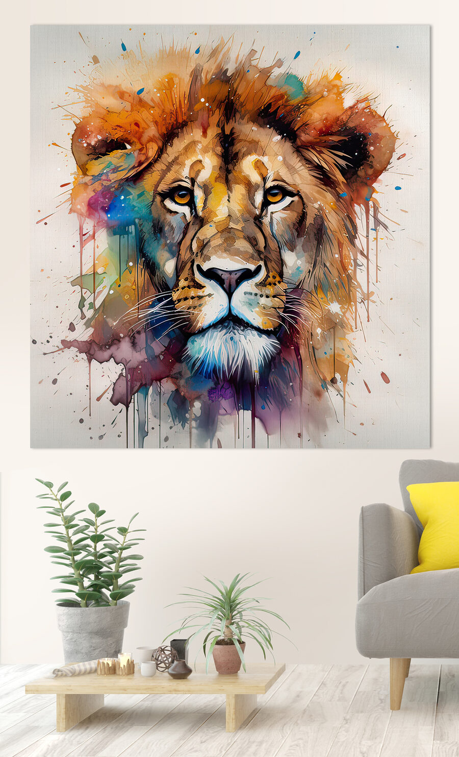 León de melena colorida — interior 4