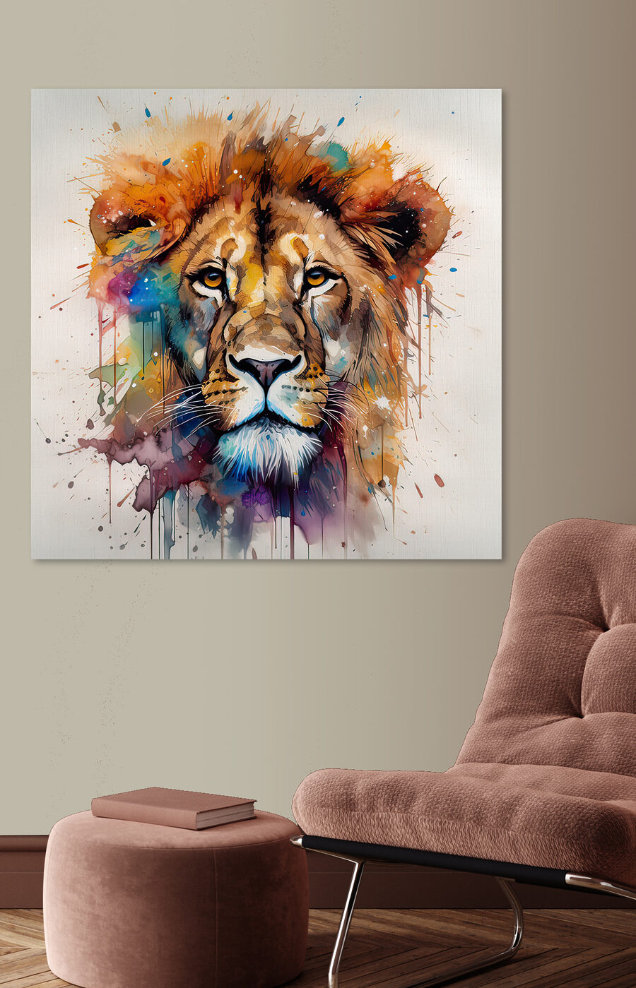 León de melena colorida — interior 5