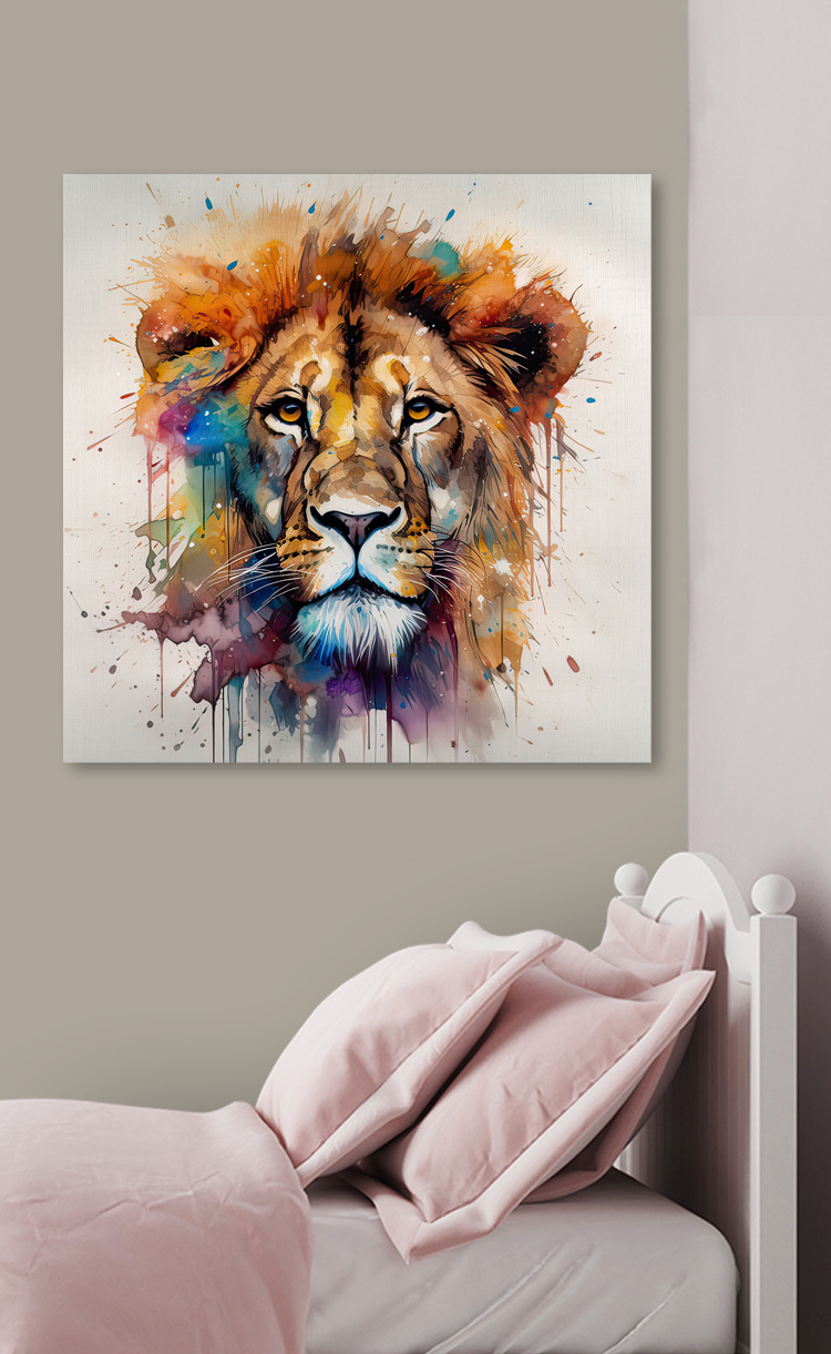 León de melena colorida — interior 7