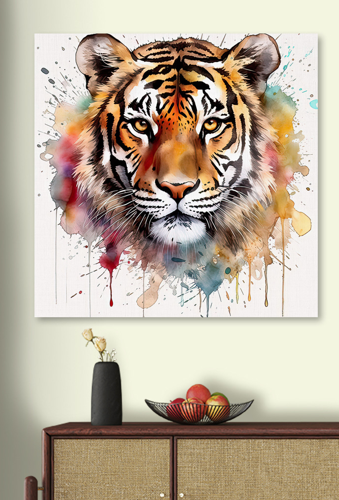 Tigre de mirada cálida — interior 2