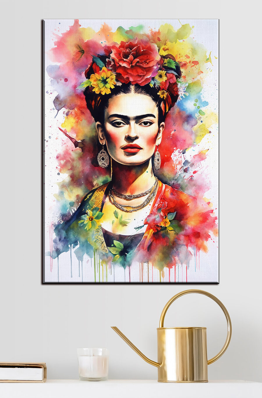 Retrato floral en acuarela — interior 3