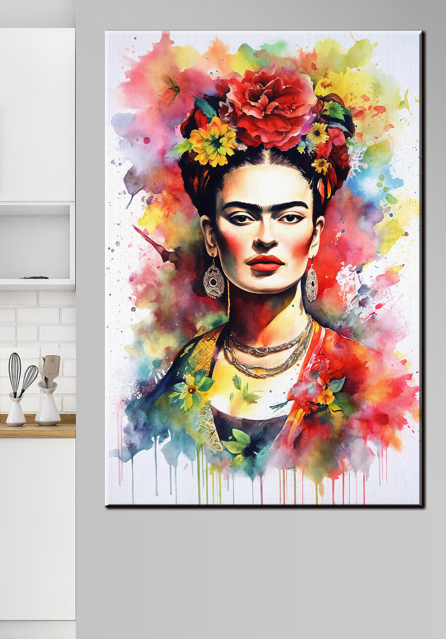 Retrato floral en acuarela — interior 4