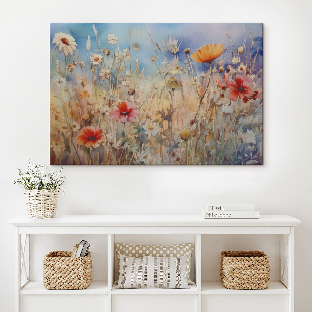 Flores bajo cielo azul — interior 4