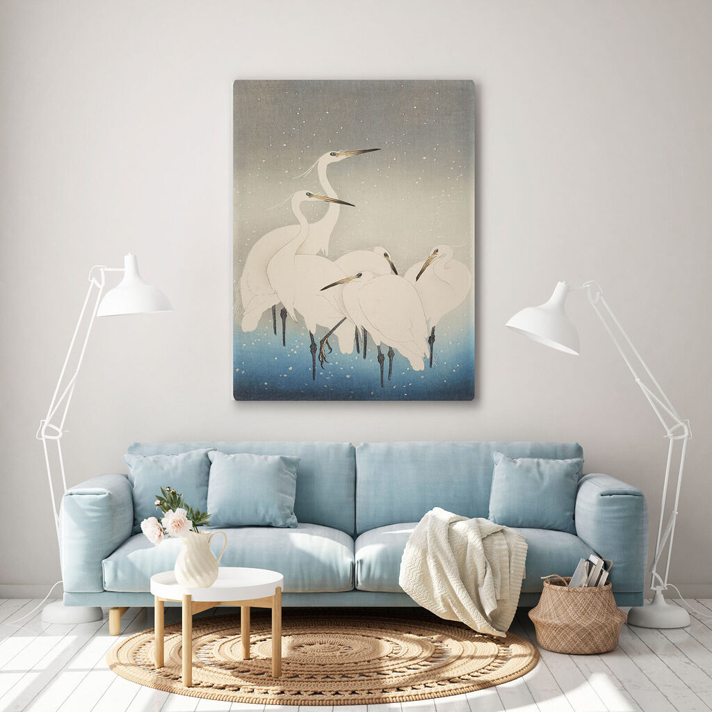 Grullas junto al agua — interior 2