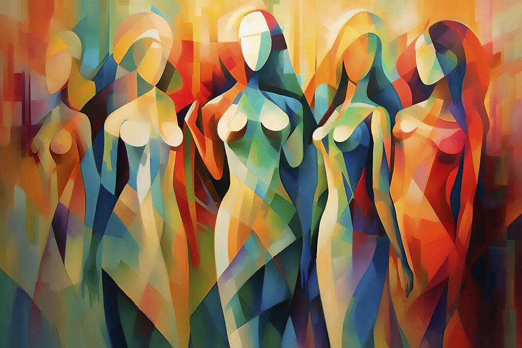 Mujeres de colores — diseño completo