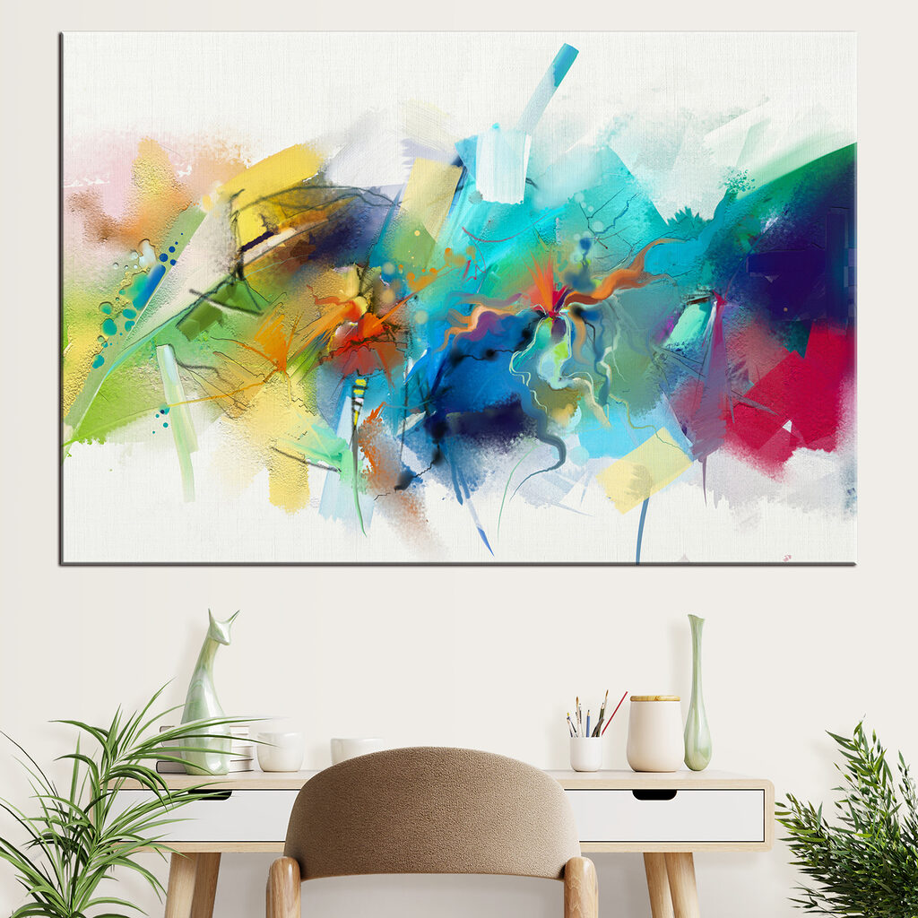 Explosión de color en un interior