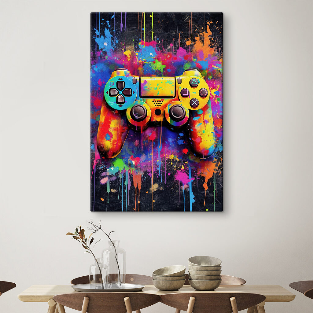 Mando de colores chorreantes — interior 2