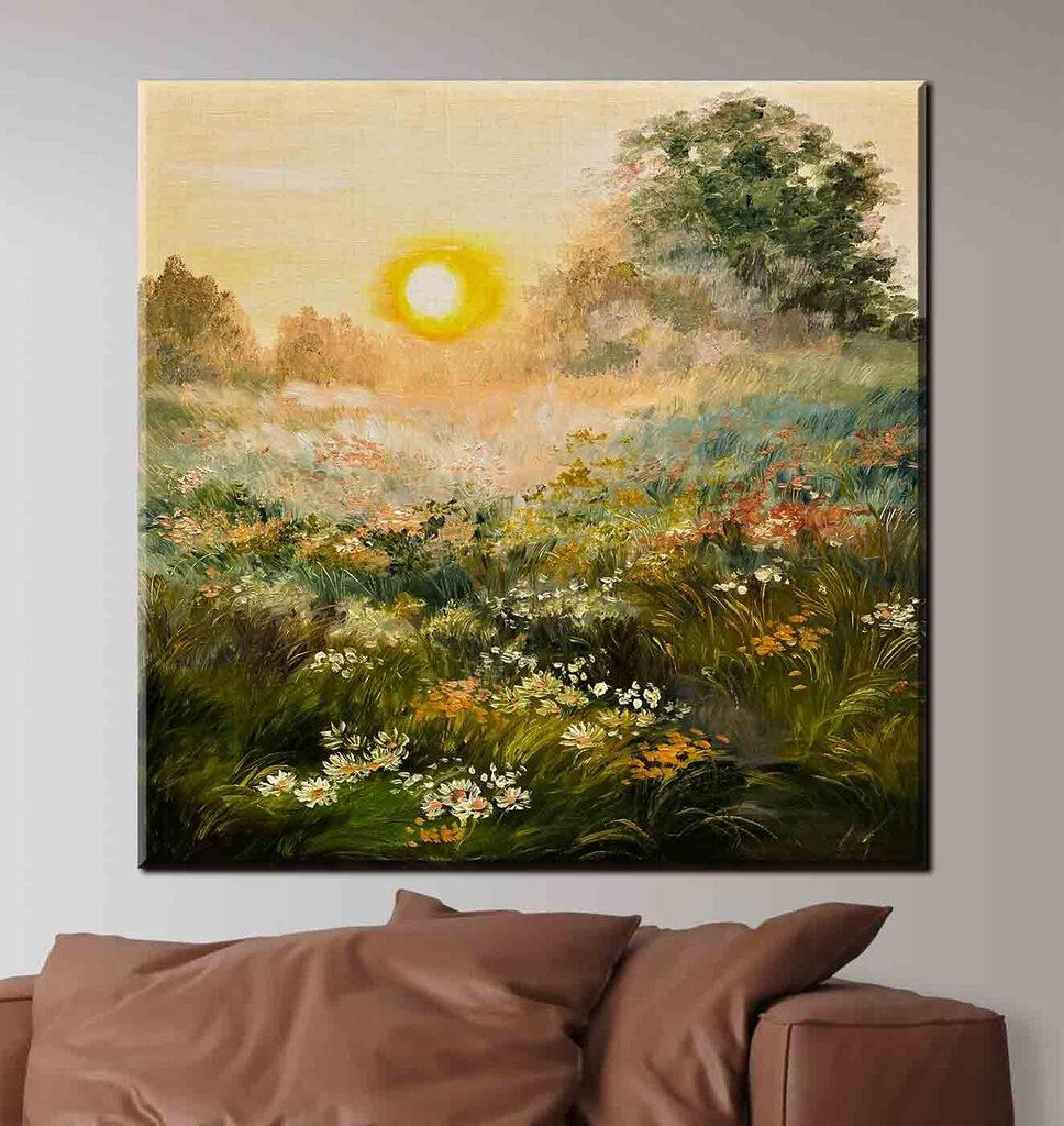 Atardecer sobre el campo — interior 3