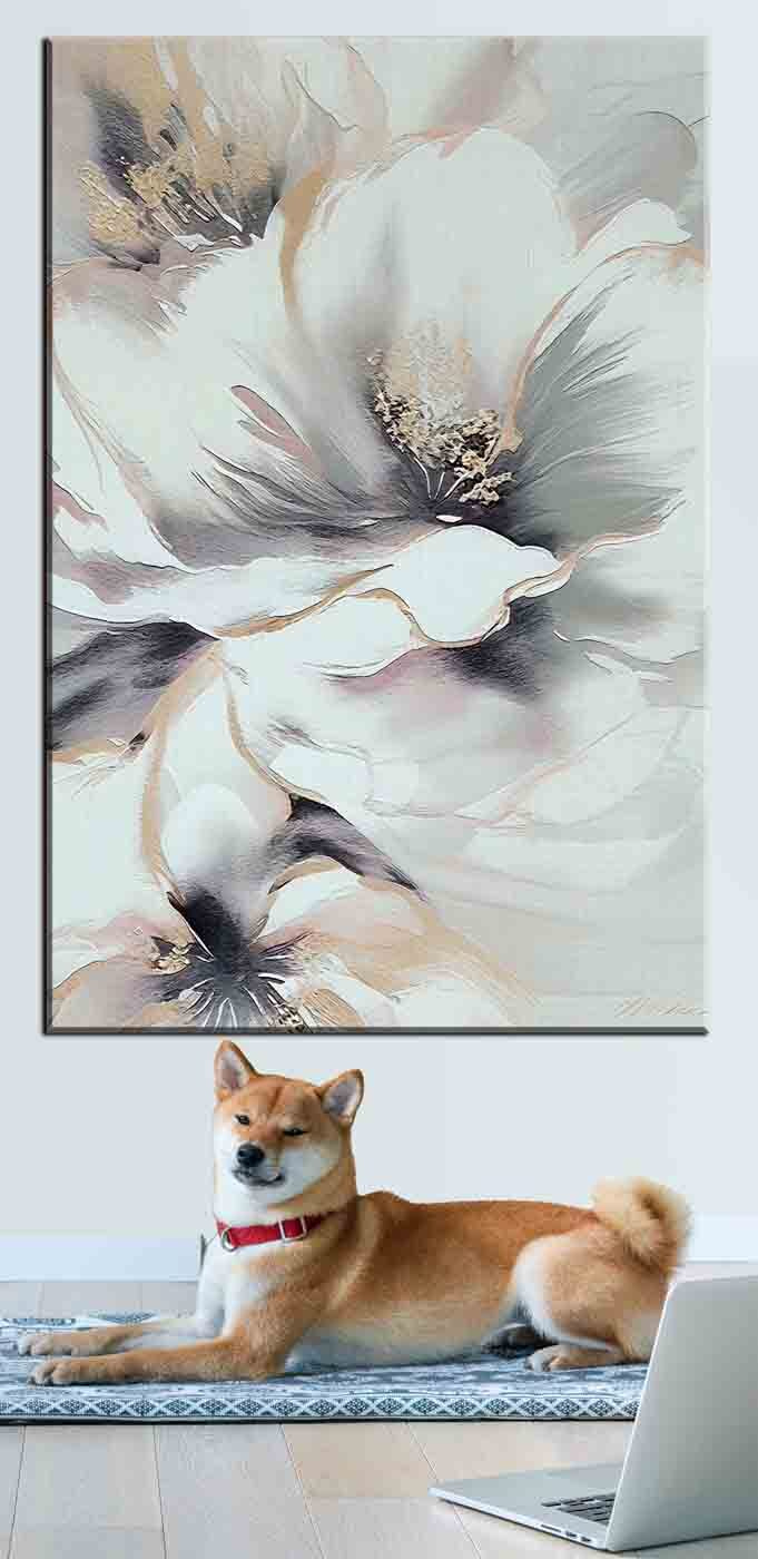 Flor blanca tranquila — interior 2