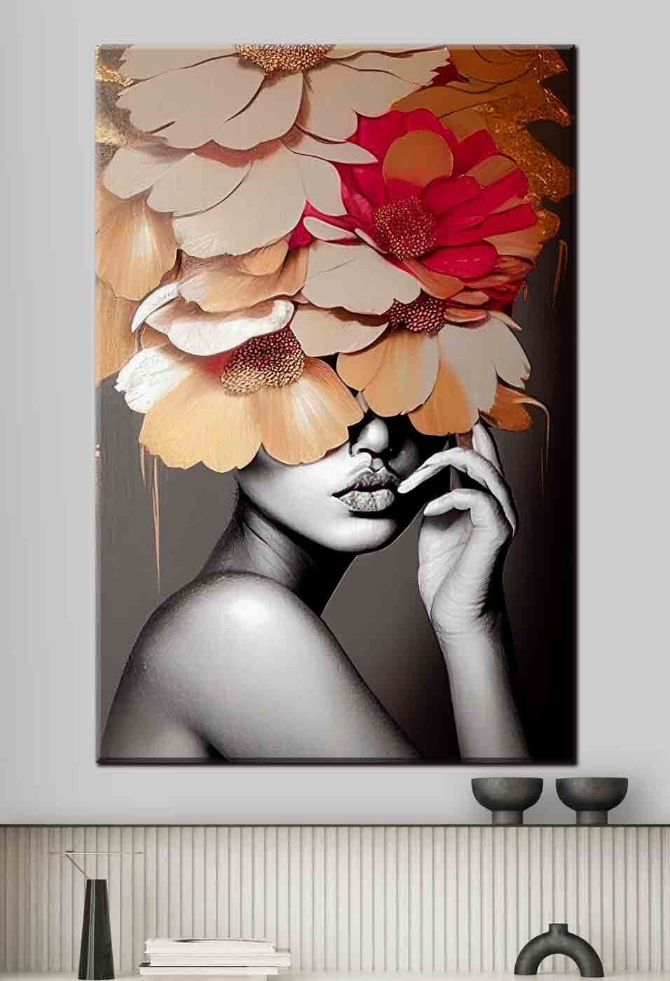 Escondida tras grandes flores — interior 1