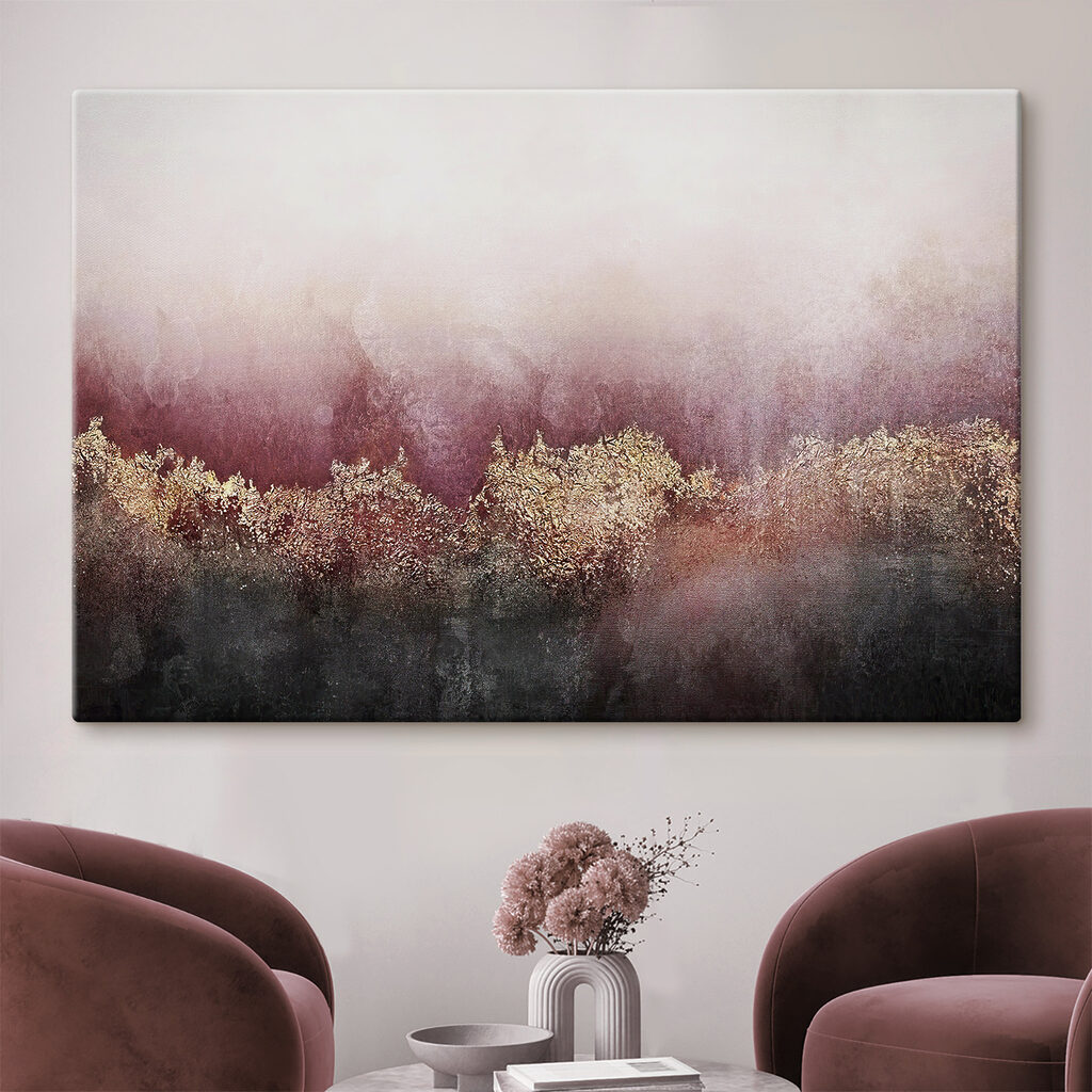 Horizonte con niebla en un interior
