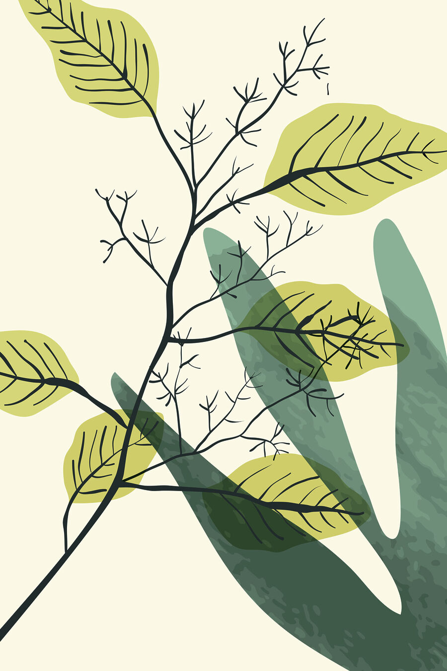 Ramitas en verde claro — diseño completo