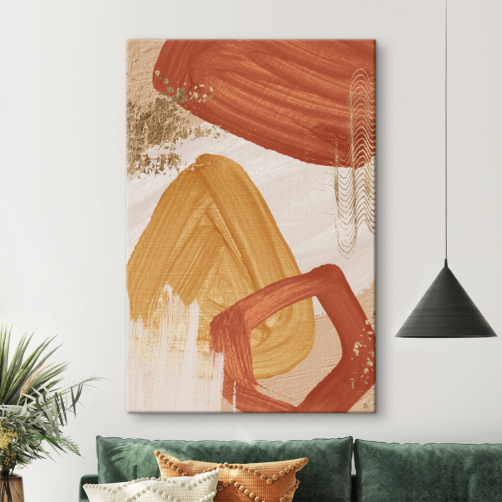 Puntos dorados sobre pintura — interior 2