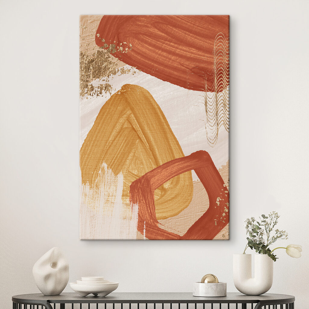 Puntos dorados sobre pintura — interior 3