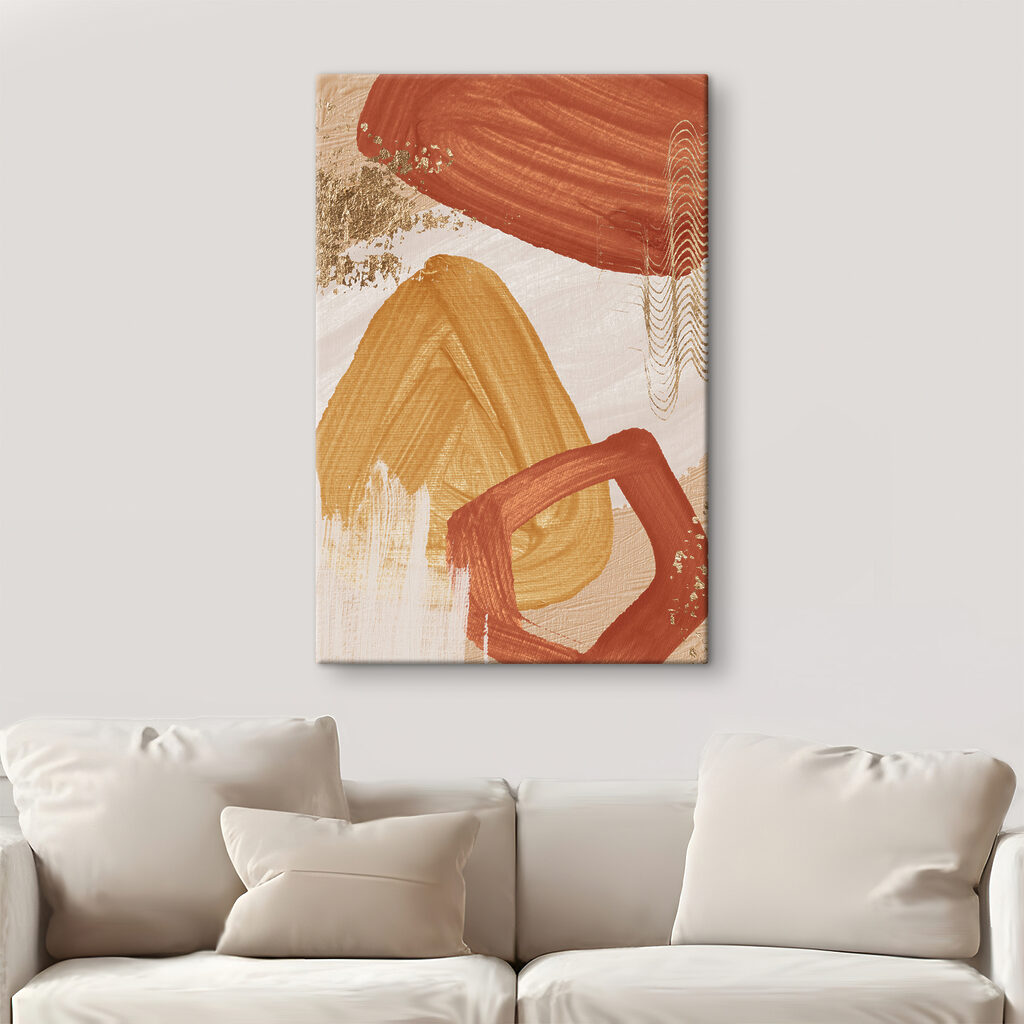 Puntos dorados sobre pintura — interior 4