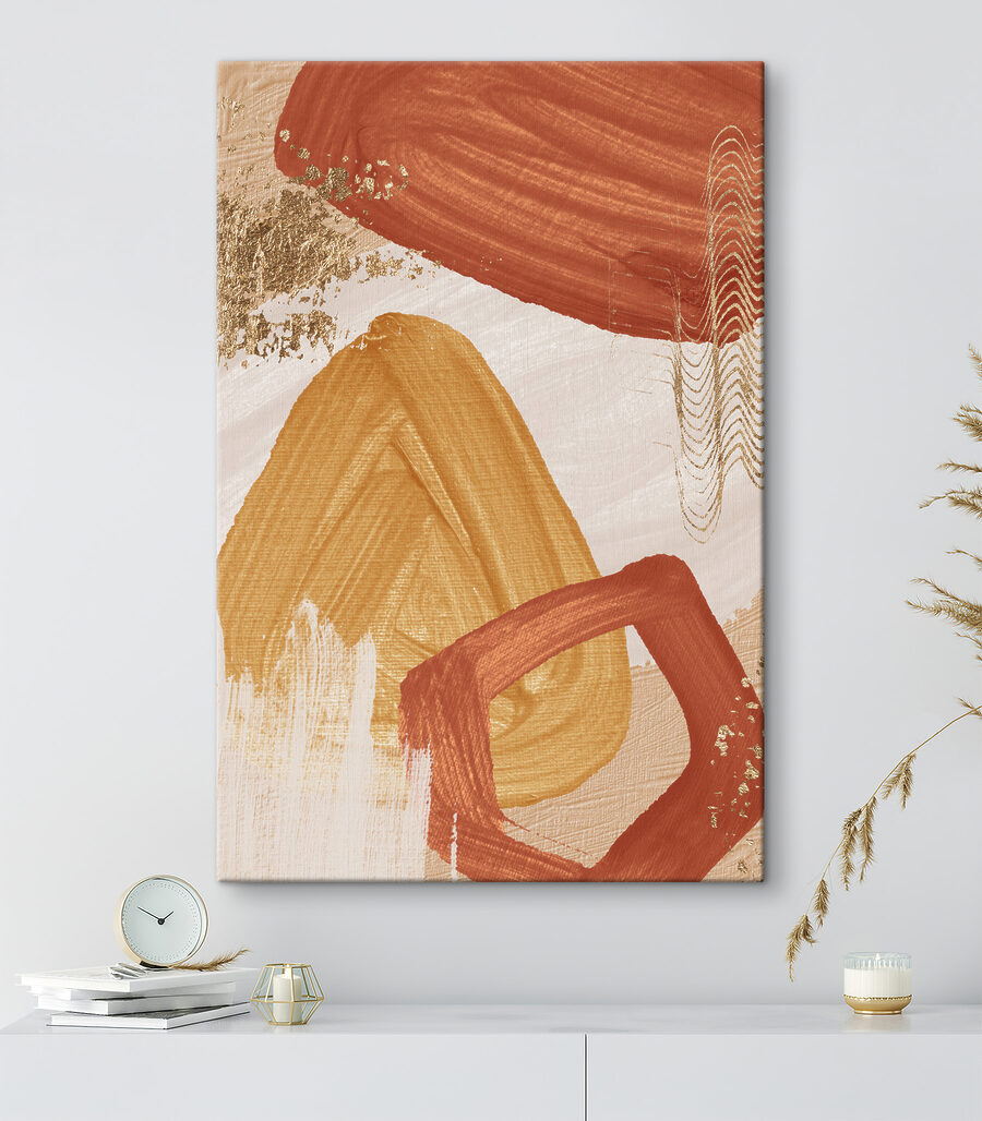 Puntos dorados sobre pintura — interior 5