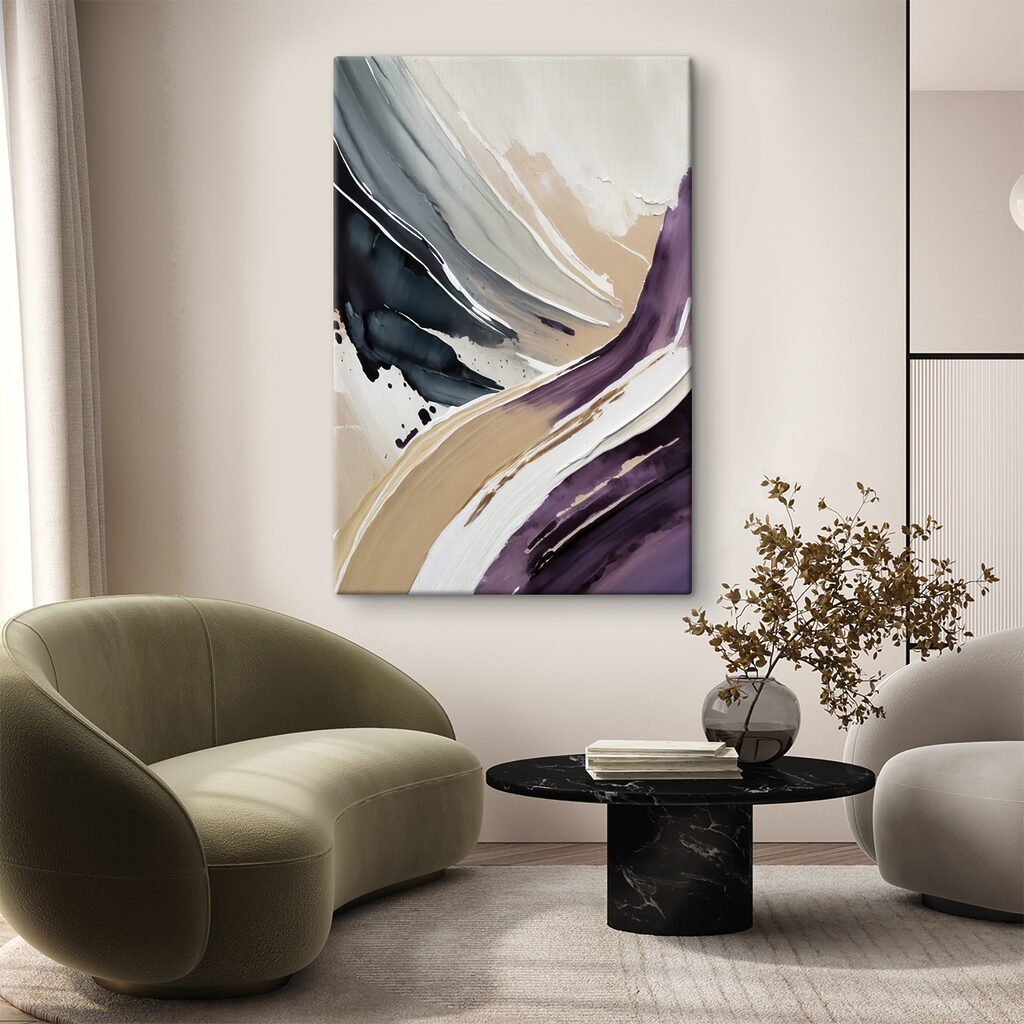 Bandas moradas en movimiento — interior 1