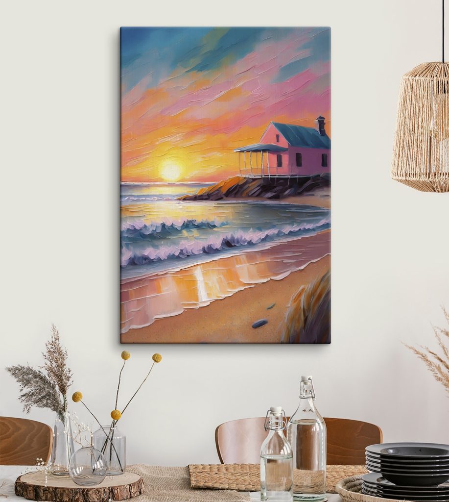 Casa al atardecer — interior 1