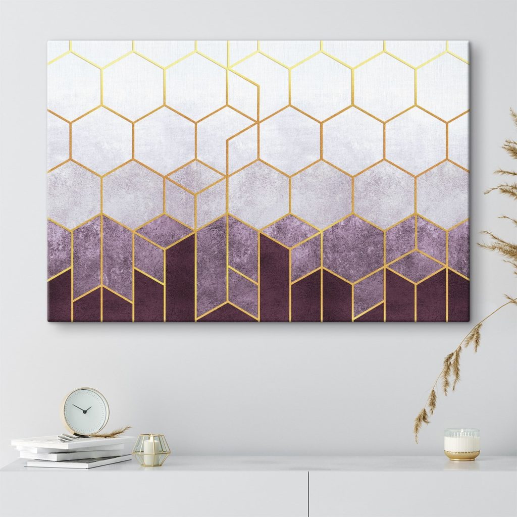 Hexágonos en degradado — interior 2