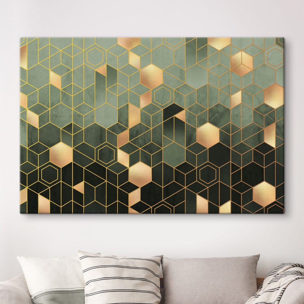 Hexágonos con profundidad — interior 1