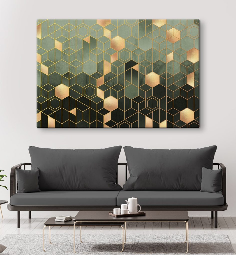 Hexágonos con profundidad — interior 2