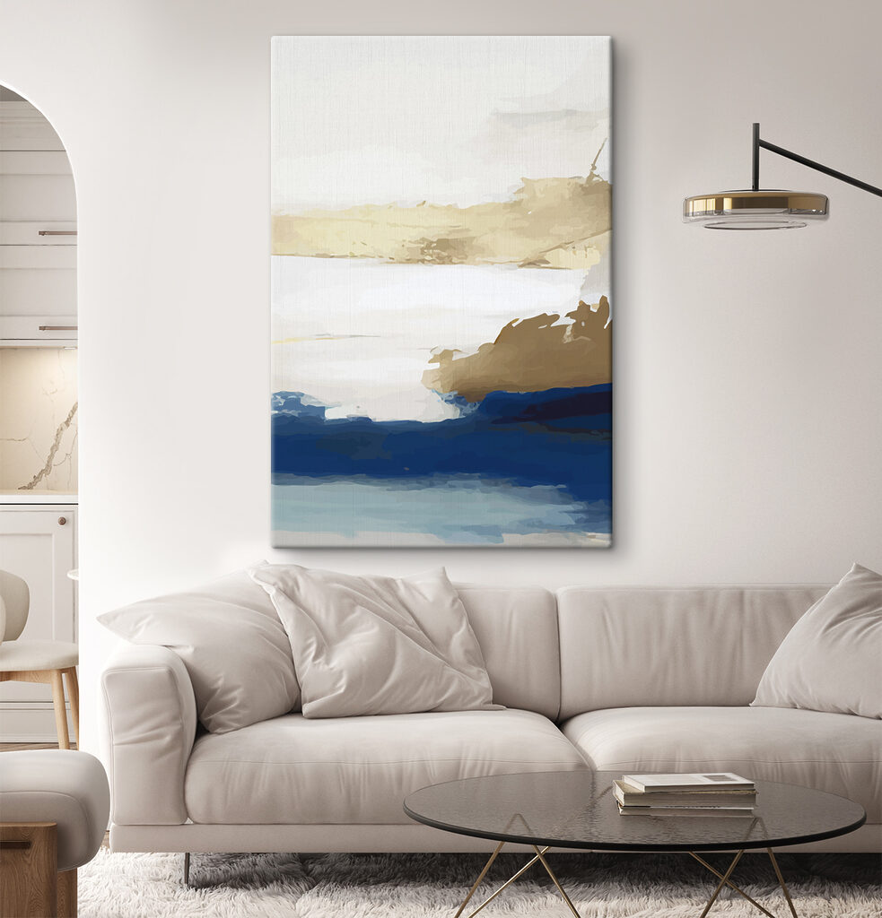 Horizonte dorado sobre azul — interior 2