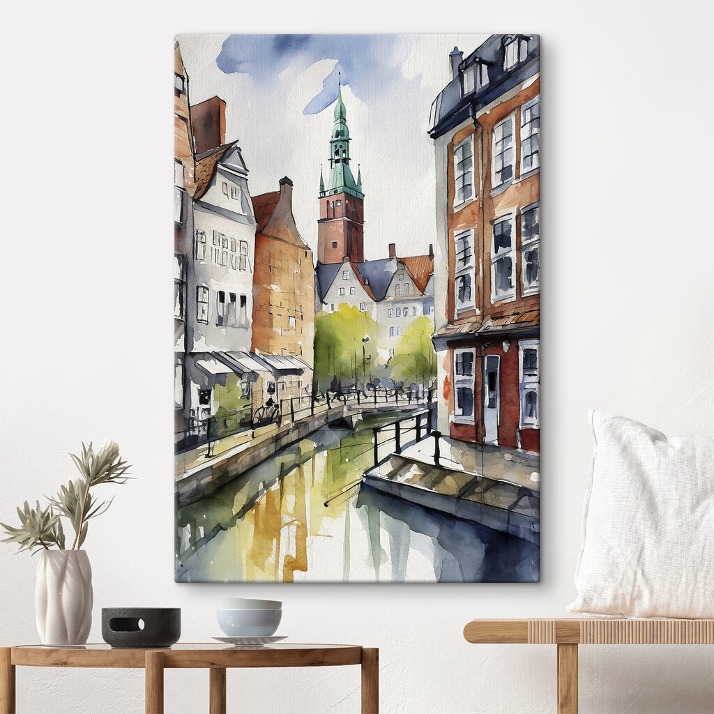 Junto al canal tranquilo — interior 1