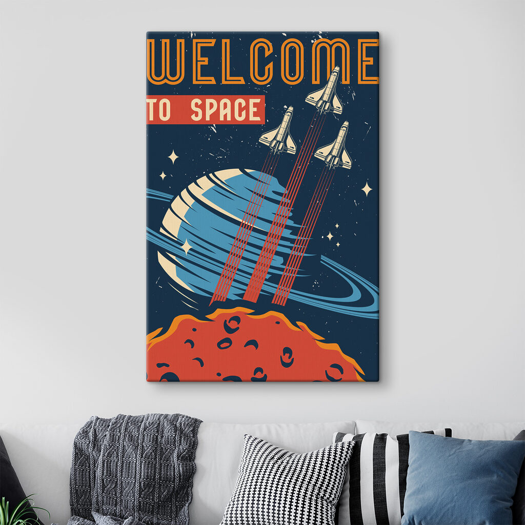 Bienvenido al espacio en un interior