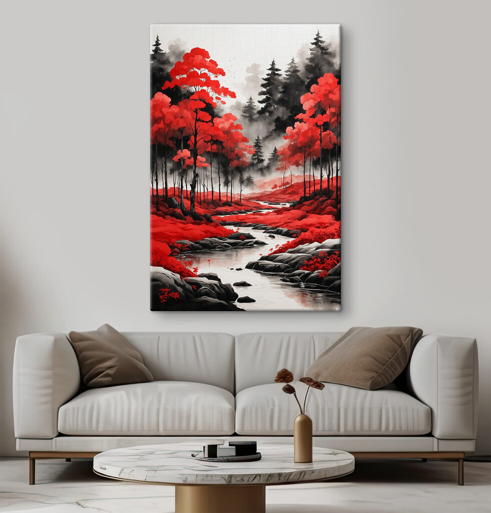 Río de árboles rojos — interior 3