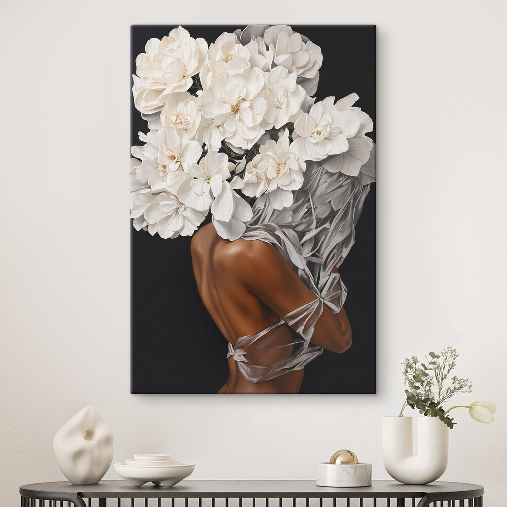 Corona blanca de flores — interior 5