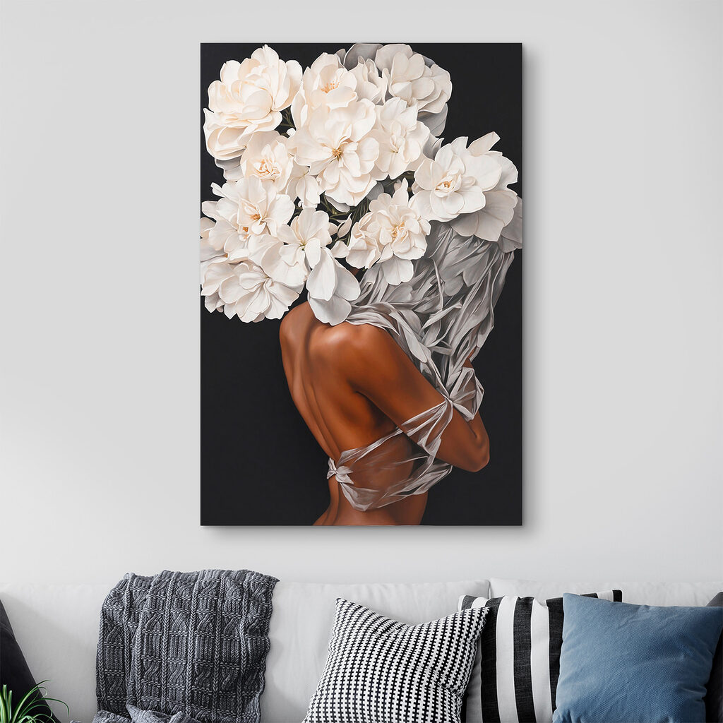 Corona blanca de flores — interior 6