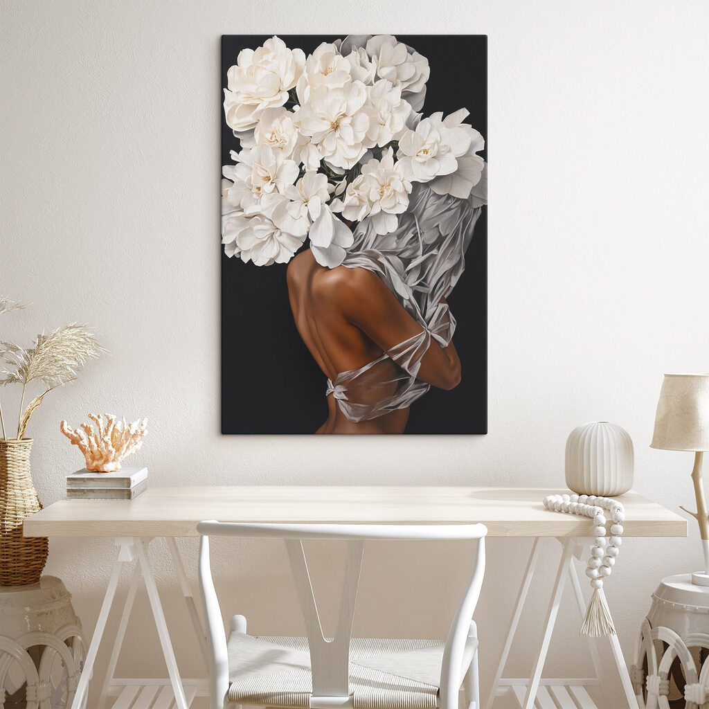 Corona blanca de flores — interior 4