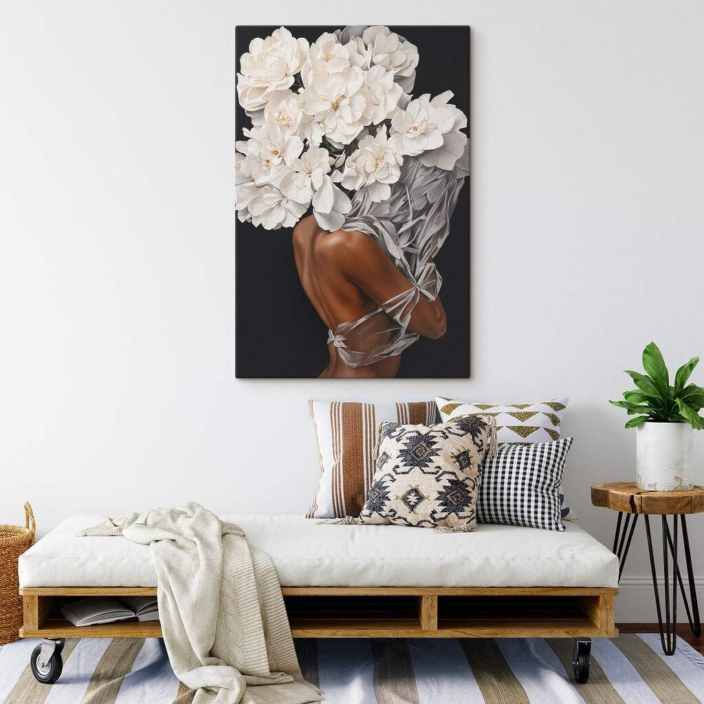 Corona blanca de flores — interior 7